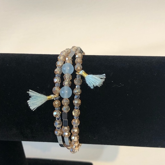 Handmade beaded necklet (necklace + bracelet) - Picture 5 of 6